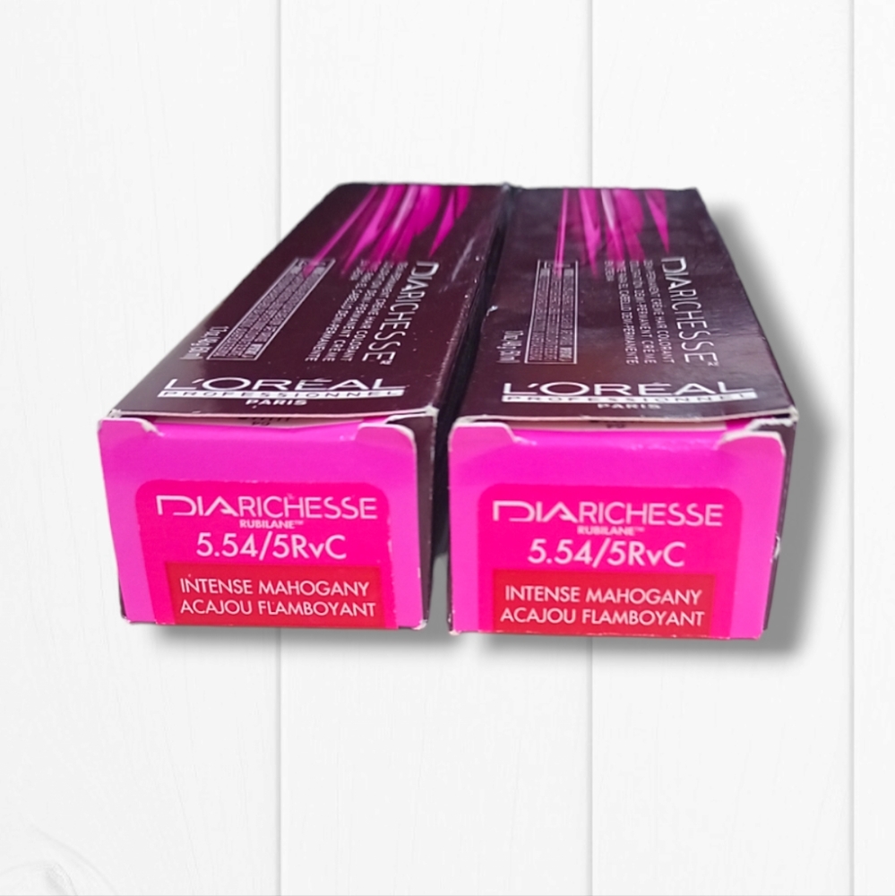 L'Oreal Professionnel DIARichesse 2 Tubes Ammonia-Free 5RVC Intense  Mahogany